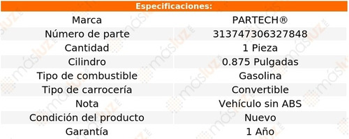 1- Bomba Frenos Dodge Stratus 2.5l V6 1996/1999 Partech Foto 5