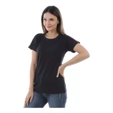 Camiseta Feminina Básica 100% Algodão Caimento Perfeito
