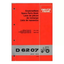 Manual Despiece Repuestos Tractor Deutz Fahr D 6207