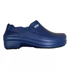 Zapato Zueco Azul Anti Deslizante - Mundo Trabajo