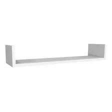 Nicho Prateleira U 100 Cm X 12 Cm - Mdf Branco