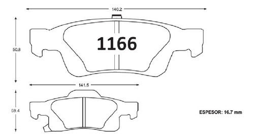 Pastillas De Frenos Traseras Jeep Grand Cherokee 2011-2015 Foto 2