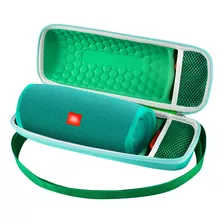 Funda Para Bocina Portatil Impermeable Con Correa Asa Verde