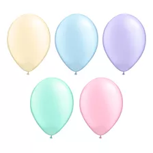 Balão Bexiga Candy Colors Cor Pastel Sortido 50 Unidades N7