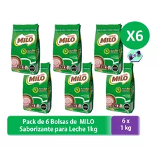 Milo Saborizante Para Leche 1kg Pack X6 (6kg)