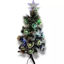 Arbol De Navidad De 60 Cm. Gaspeado Con Luces Y Estrella