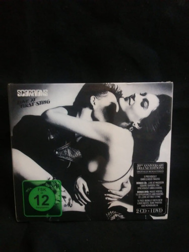 Cd Box Scorpions-love At First Sting Importado 2cds+dvd Novo