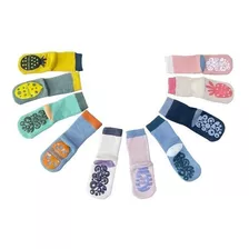 Calcetines Antideslizantes Niños Otoño - Invierno X 4 Pares