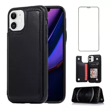 Diseño Para iPhone 11 Funda Tipo Cartera Con Protector De Pa