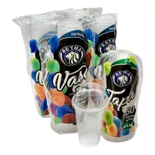 Vaso 16oz Largo Transparente Reyma C/ Tapa Domo 1000 Juegos