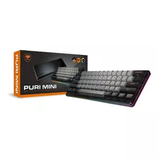 Teclado Gamer Cougar - Puri Mini 60%, Rgb Switch Gateron Red Cor De Teclado Preto/cinza