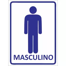 Placa Banheiro Masculino 