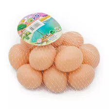Kit 24 Ovos Artificiais De Plástico Serve Para Indez Galinha