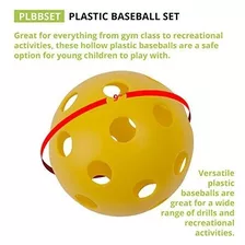 Champion Sports Plbbset Conjunto De Béisbol De Plástico Mult