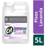 Cif Limpiador De Pisos Lavanda Unilever Profesional 5 Lts