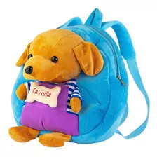 Mochila Cachorrinho De Pelúcia Bee Toys - Marrom 25cm