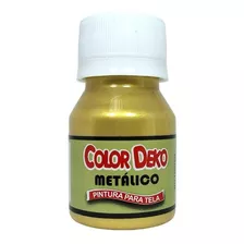 Pintura Para Tela Color Metalizado Dorado - Deko