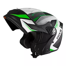 Capacete Mixs Gladiator Neo Brilhante Moto Robocop Cor Verde Tamanho Do Capacete 58