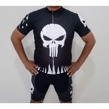 Conjunto De Ciclismo Caveira Masculino Verão