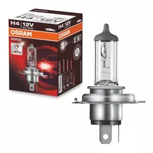 Lâmpada Halógena H4 3200k 60/55w 12v Osram Super 30% + Luz