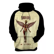 Blusa De Frio Moletom Nirvana Casaco Rock Roll Kurt Kobain