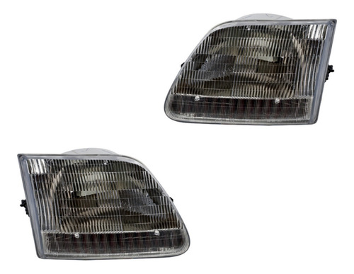 Par De Faros Depo Ford F-150 1997 1998 1999 2000 2001 2002 Foto 6