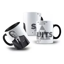 Caneca De Porcelana Suits Harvey Specter A Vida É Assim Advg