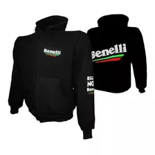 Campera Buzo Friza Polar Benelli Con Capucha Motoscba P