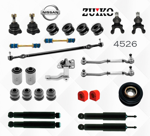 Kit Rotulas Barras Amort Brazos Nissan Pick Up 720 4x2 81-93 Foto 2