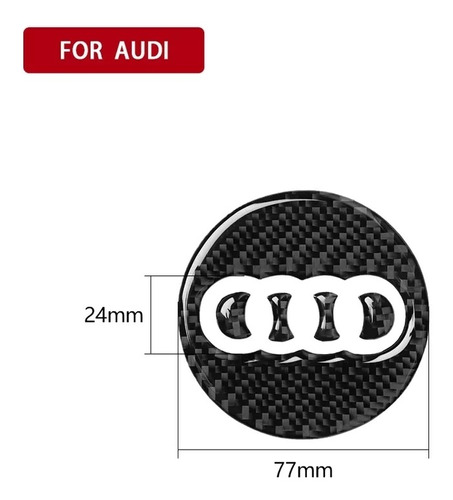 Fibra Carbono Volante 77 Mm Audi A3 A4 S3 A5 A6 Q2 Q3 Q5 Q7 Foto 5