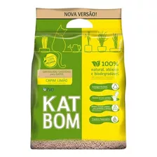 Katbom Natural Capim Limão Areia Gato Granulado 3kg