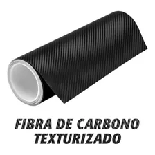 Vinil Automotriz Fibra De Carbono Negro Textura 30 Cm X 3 Mt