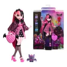 Boneca Monster High Draculaura Com Pet E Acessórios Filme Nf