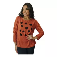 Camisa Feminina Frio Manga Longa Toque Macio Oferta Limitada