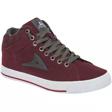 Tenis Urbano Pirma 422 Hombre Talla 25 Al 29 Color Vino Sc.