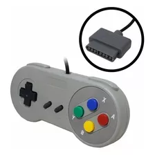 Controles Para Super Nintendo Famicom Snes Joystick Cor Cinza