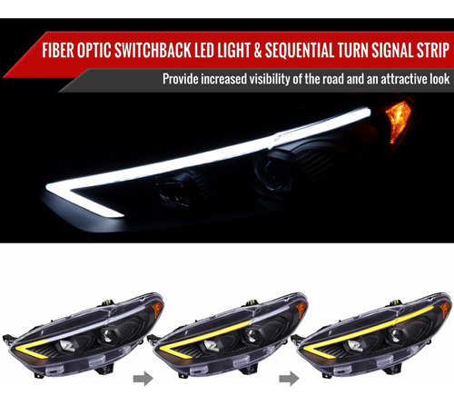 Faros Led Ford Fusion Switchback 2013 2014 2015 2016 Foto 2