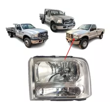 Farol Ford F250 F350 F4000 2007 2008 09 2010 2011 Cromo Esq