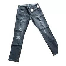 Calça Jeans Masculina Skinny Rasgada