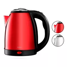 Chaleira Elétrica Elgin Inox 1,8 Litros Vermelho 220v