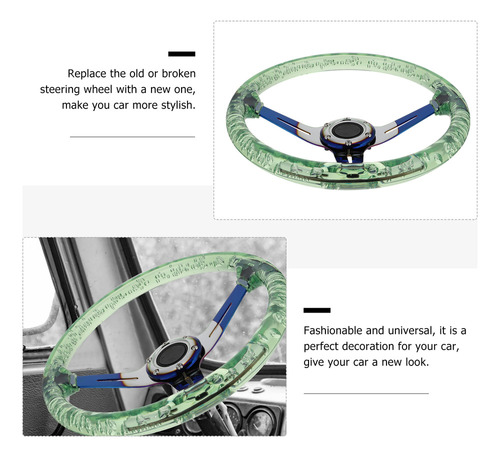 Volante Acrlico Para Coche De 14 Pulgadas Foto 8