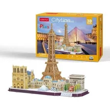 Paris Puzzle 3d 114 Piezas Cubicfun Rompecabezas