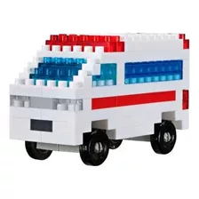 Mini Blocos De Montar Petit Block - Ambulancia