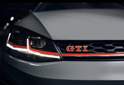 Emblema Gti Volkswagen Frontal Apernado Rojo Foto 4