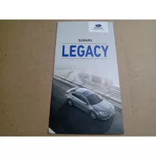 Folder Catálogo Subaru Legacy Original De Época C/ 6 Pgs.