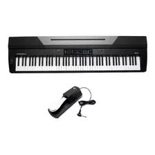 Kit Piano Arranjador Kurzweil Ka70 88 Com Pedal Sustain