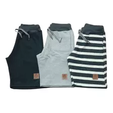 Kit 3 Bermudas Infantil Criança Menino Envio Imediato!!!