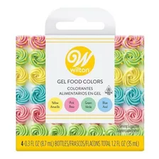 Colorante Gel X 4 Glase Masa Colores Pastel Wilton Titanweb