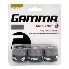 Overgrip Gamma Supreme Cinza - 3 Unidades