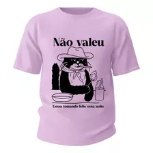 Camiseta Algodao Gato Faroeste Memes Divertidos Ironicos